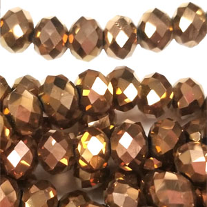 14MM FACETED RONDELLE DORADO COLOR